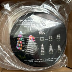 New 6 Tiers Macaron Tower Display Stand